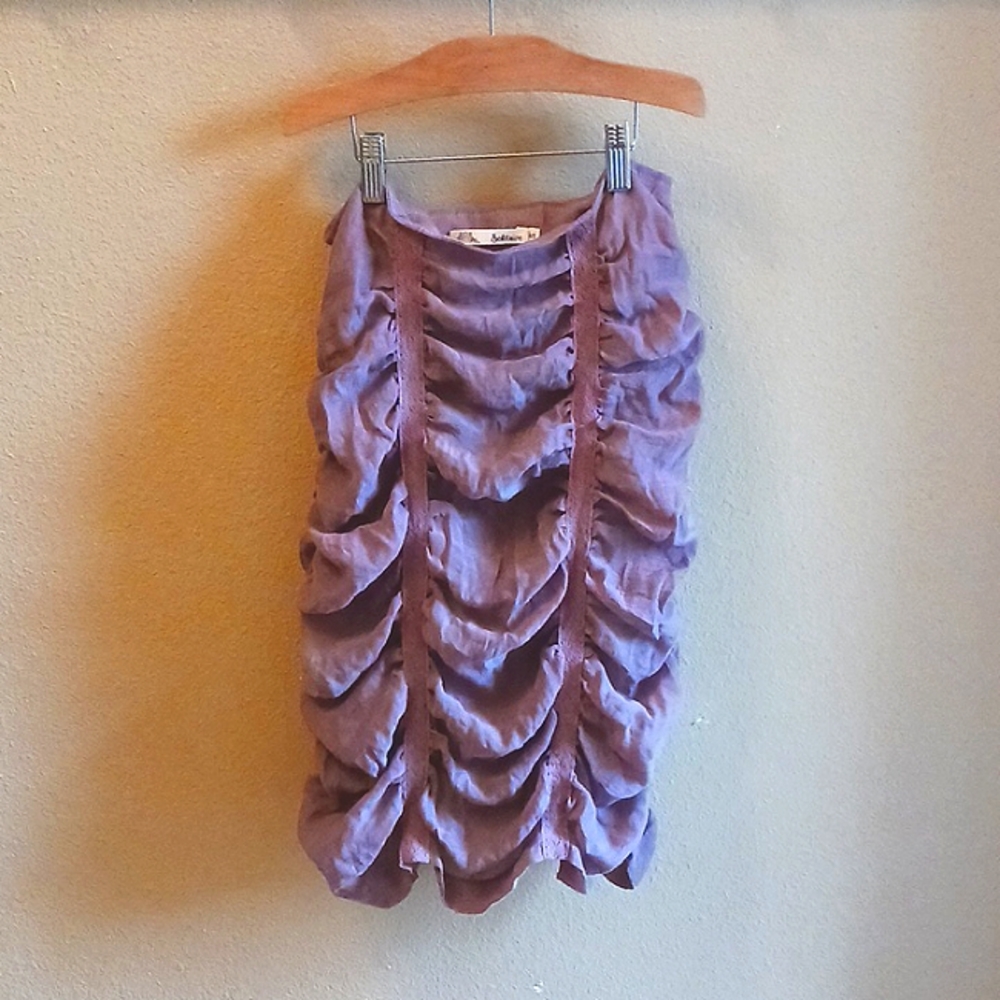 Solitaire Gathered Pencil Skirt, Womens Size Small